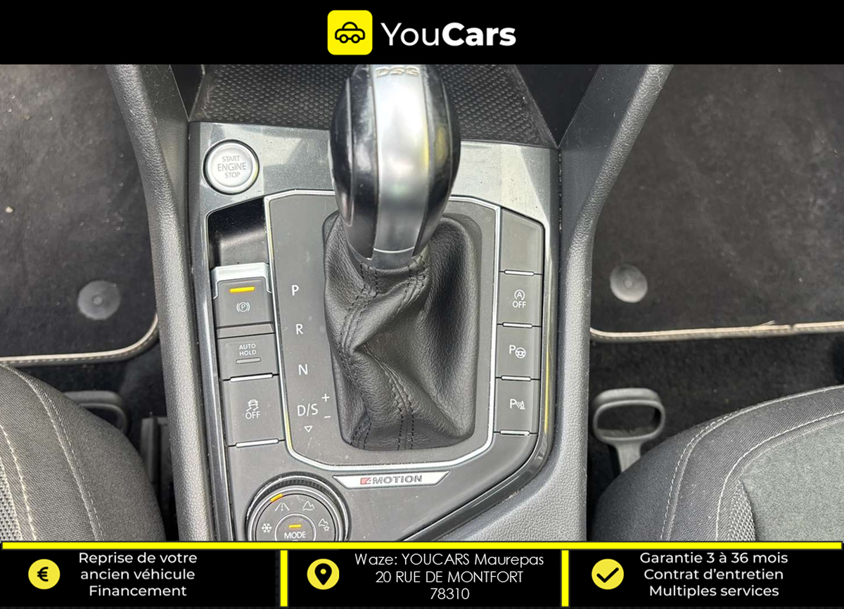 Volkswagen Tiguan 2.0 TDi  CARAT 4Motion DSG7 150 cv Boîte auto ENTRETIEN VOLKSWAGEN TOIT OUVRANT