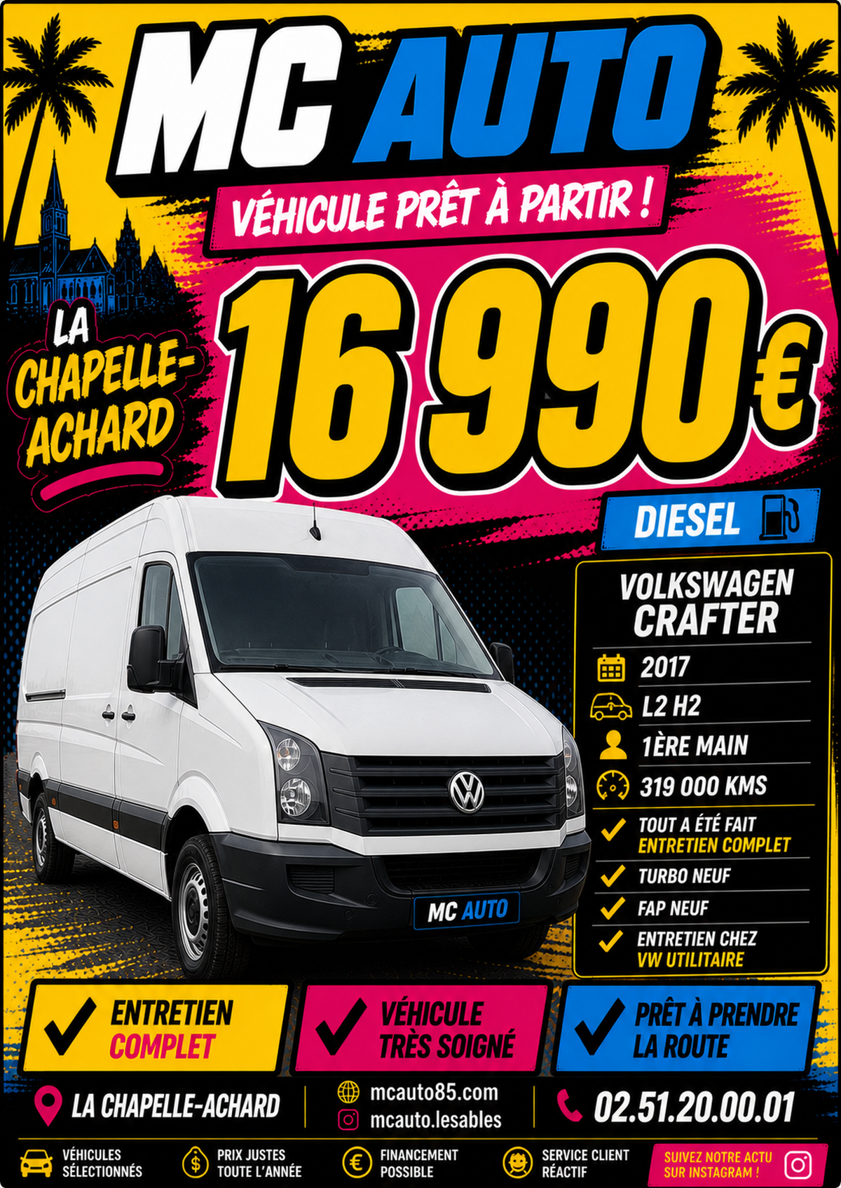 Volkswagen Crafter Fourgon L2H2 140 boite 6 business line