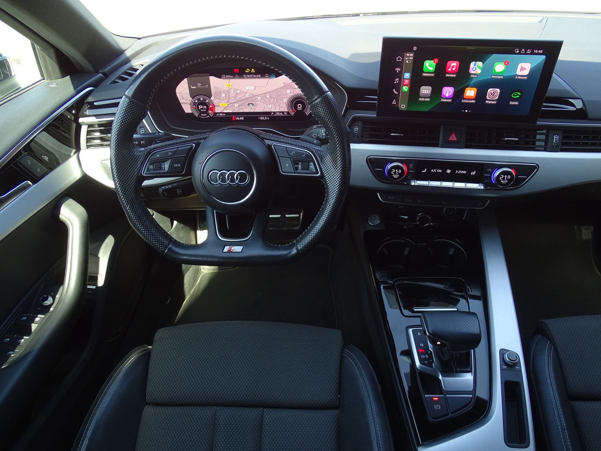 Audi A4 V (3) 35 TDI 163 Ch S-LINE S-TRONIC PACK  BRILLANCE  NOIR AUDI EXCLUSIVE