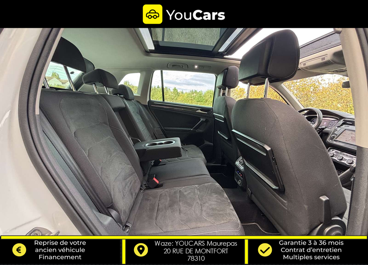 Volkswagen Tiguan 2.0 TDi  CARAT 4Motion DSG7 150 cv Boîte auto ENTRETIEN VOLKSWAGEN TOIT OUVRANT