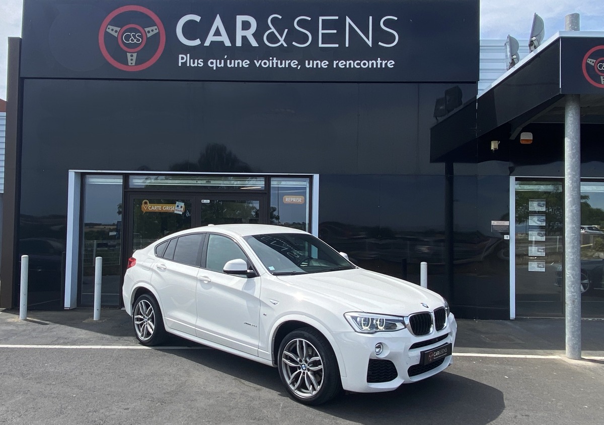 Bmw X4 II (F26) XDRIVE20D 190 Ch M SPORT BVA8 / Caméra 360° / Sièges chauffants / Pack Black / Leds