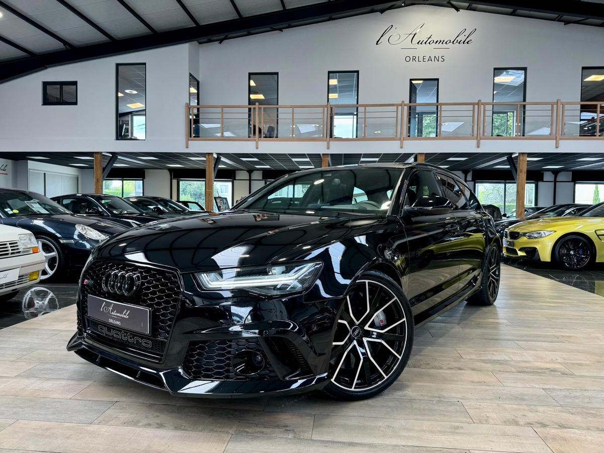 Audi RS6 AVANT PERMORMANCE  V8 4.0 QUATTRO 605cv FULL BLACK CARBONE IMMAT FR  MILLTEK + xx