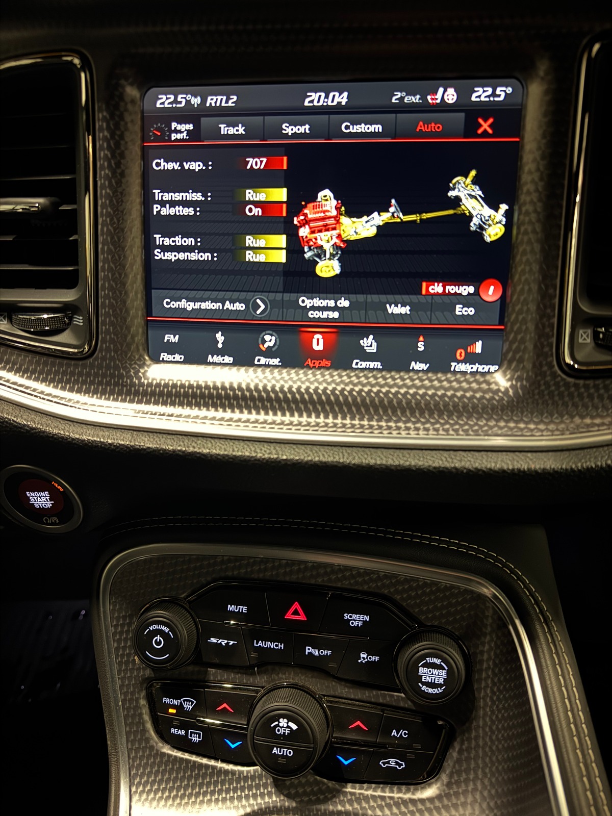 Dodge CHALLENGER SRT HELLCAT 6.2L 707 1ERE MAIN ORIGINE FRANCE