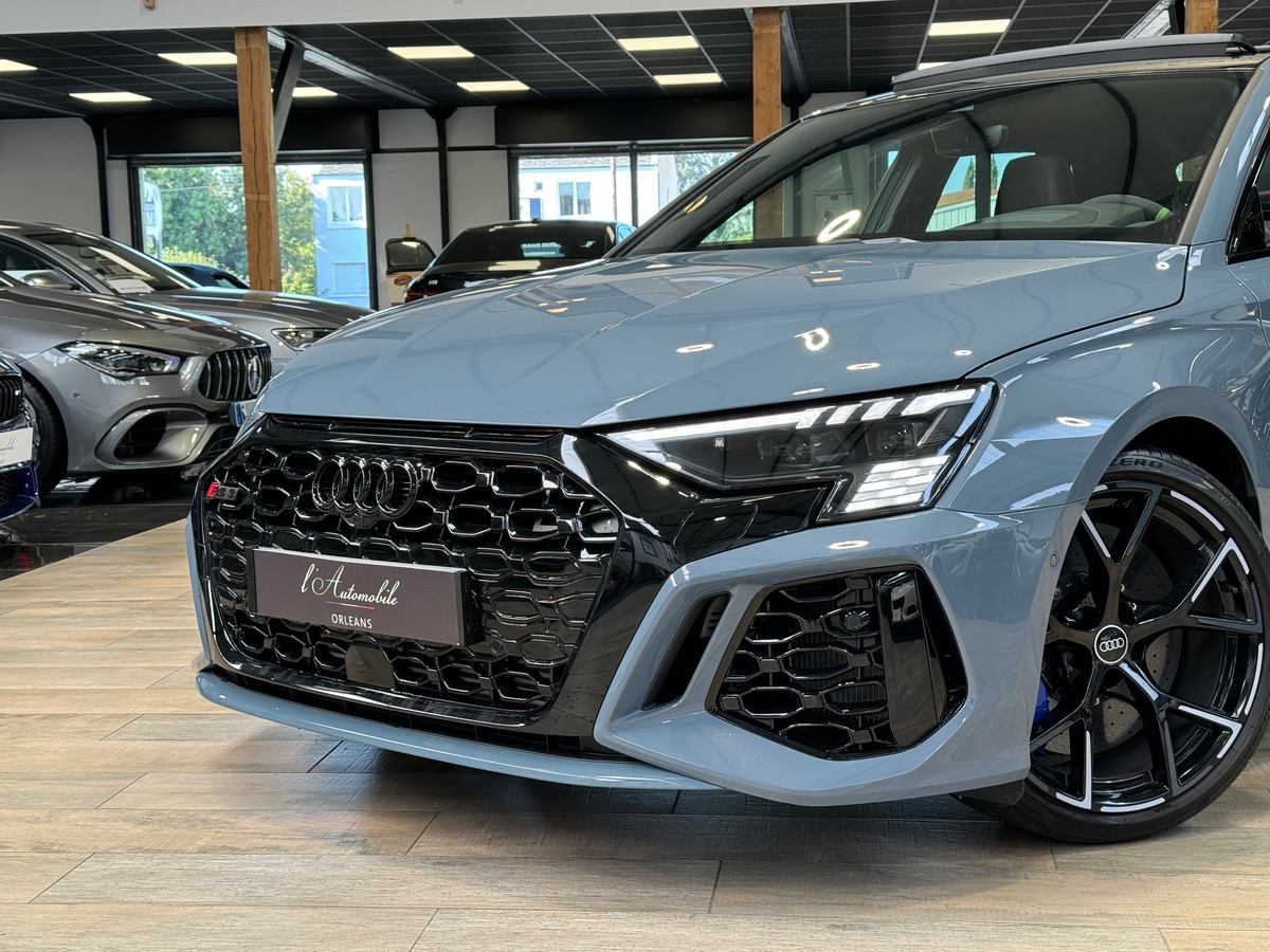 Audi RS3 Sportback 2.5 TFSI QUATTRO 400CH FULL GRIS KEMORA TO/CÉRAMIQUE/CAM PAS DE MALUS