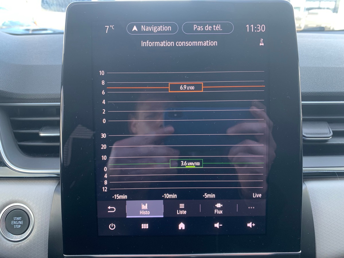 RENAULT Captur 160 ch | E-Tech Plug-in | Intens | Caméra de recul