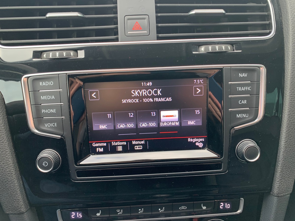 Volkswagen Golf 105 ch | Régulateur vitesse | Radar de stationnement avant arriére | GPS | Bluetooth