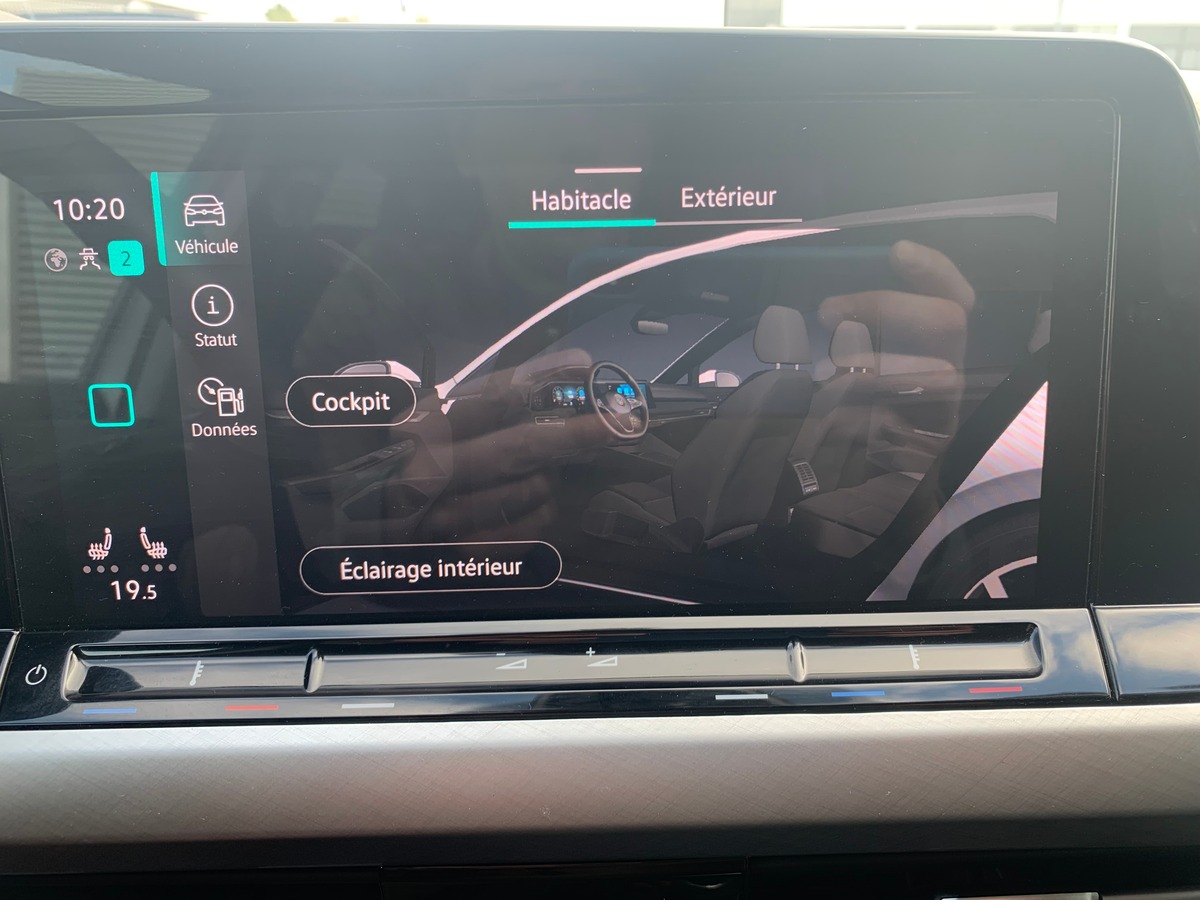 Volkswagen GOLF 8 130 ch | Stage 1 Ethanol | Apple car Play | Radar avant arriére | Siéges chauffant