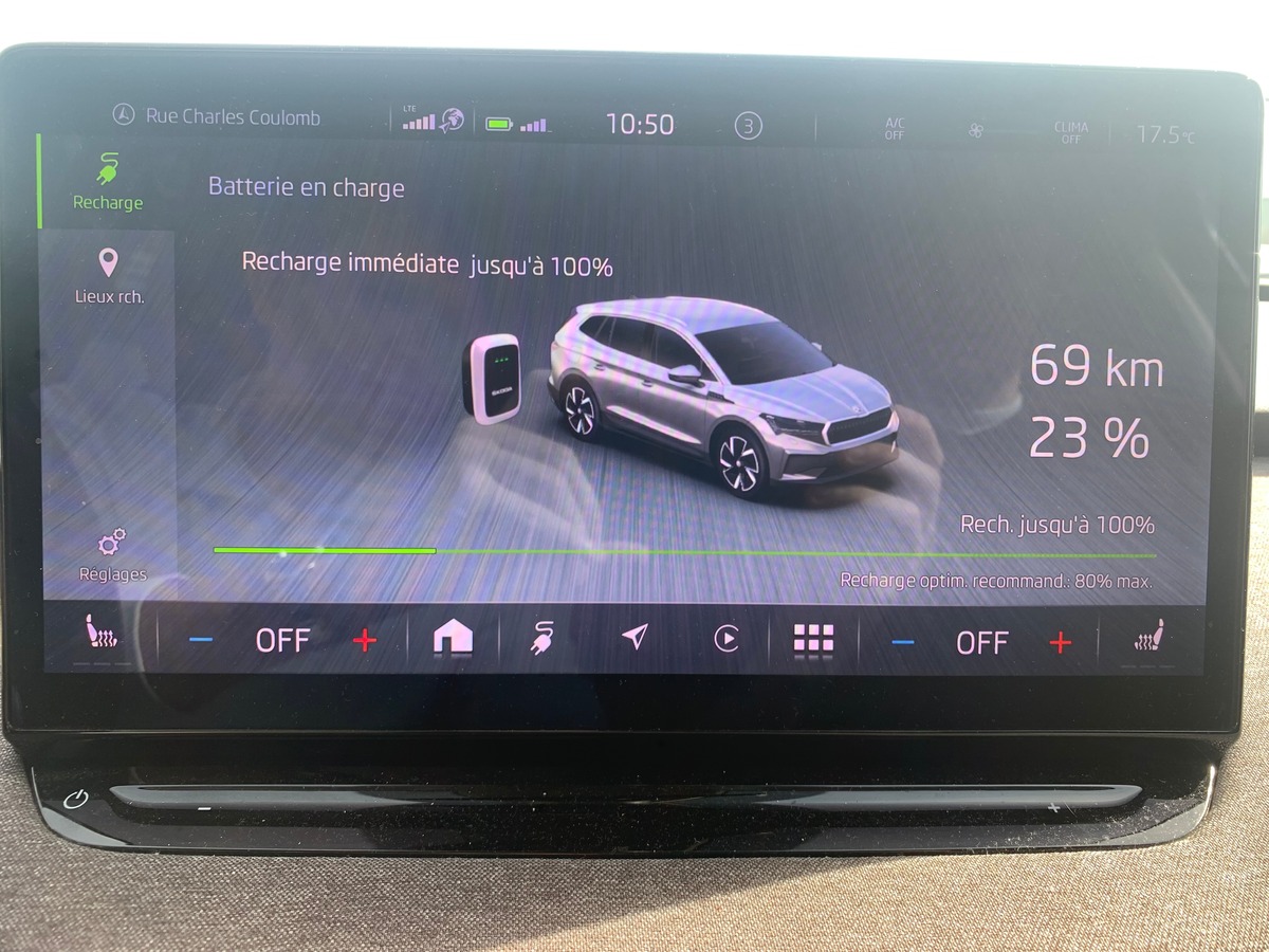 Skoda Enyaq 180 chevaux | iV60 | Apple car Play | Régulateur vitesse adaptatif | Siéges chauffants
