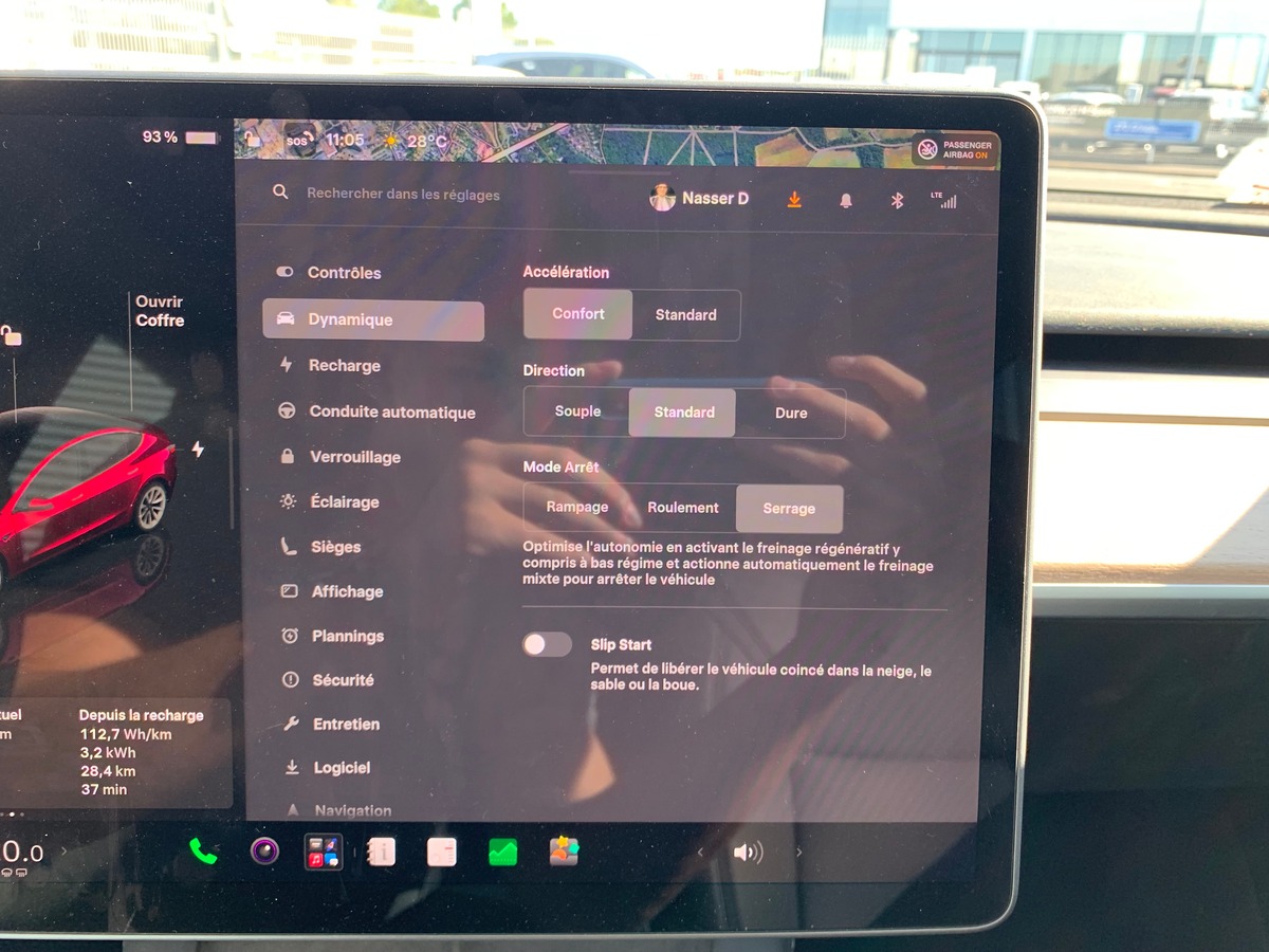 Tesla Model 3 283 ch | Caméra recul | Toit panoramique | GPS | Cuir | Sièges électriques chauffants