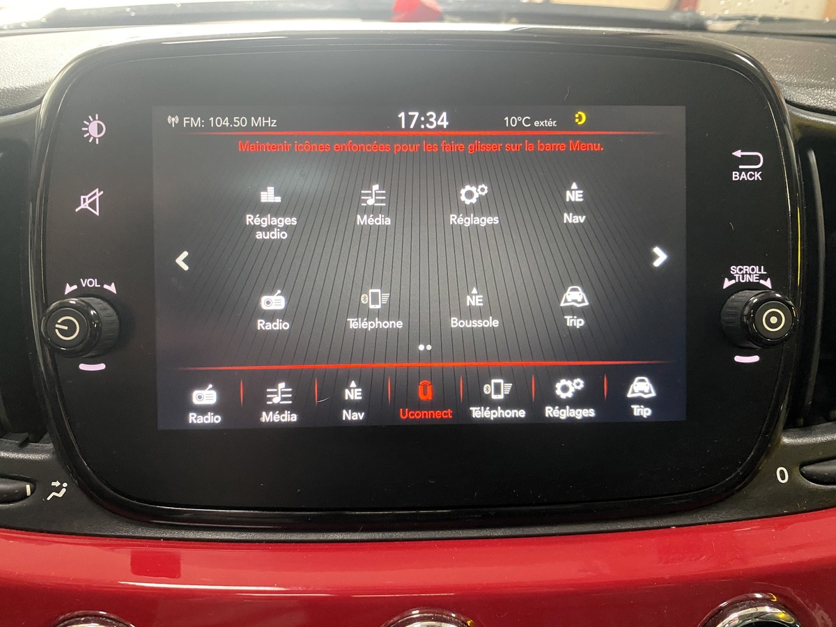 Fiat 500 1.2 (2) 69 CH LOUNGE (DISTRIBUTION NEUVE)
