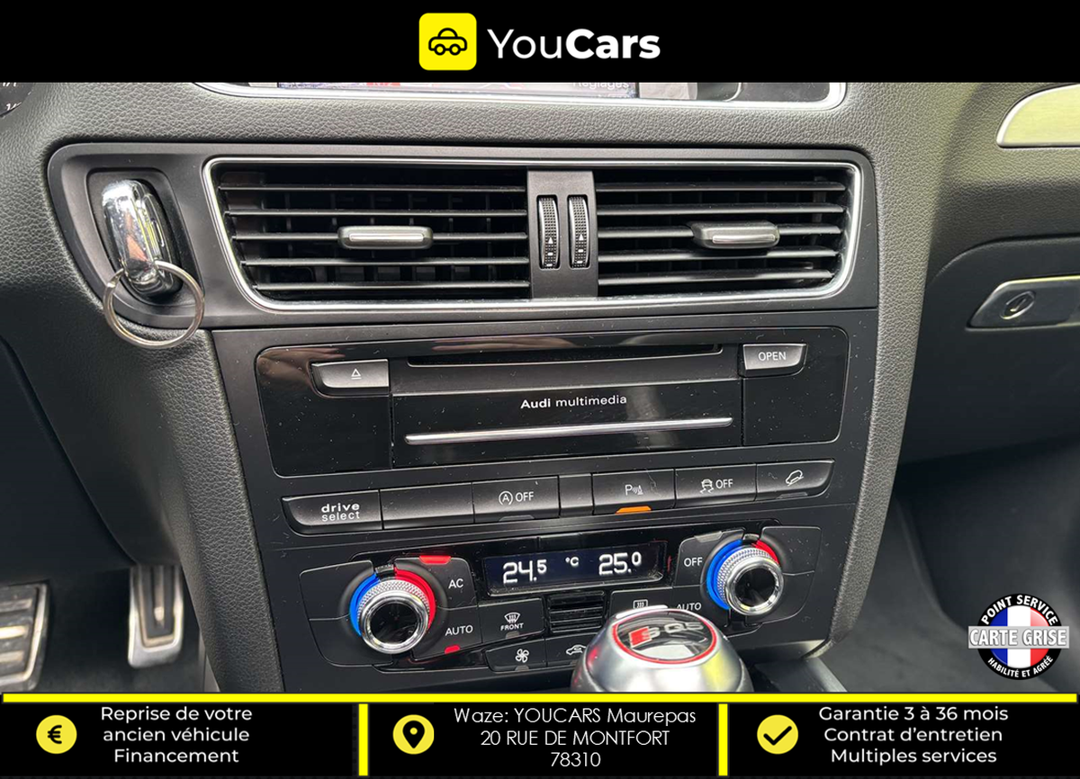 Audi SQ5 3.0 TDI V6 Quattro Tiptronic8 313 cv Boîte auto TOIT OUVRANT CAMERA DE RECUL ATTELAGE