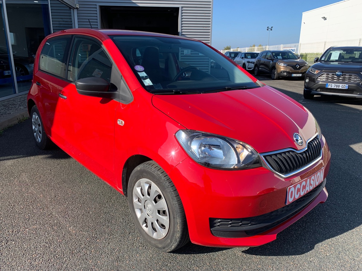 Skoda Citigo 60 ch | Rouge Tornado | ABS | Airbags | Dernier entretien à 50661 kms en 07/2025