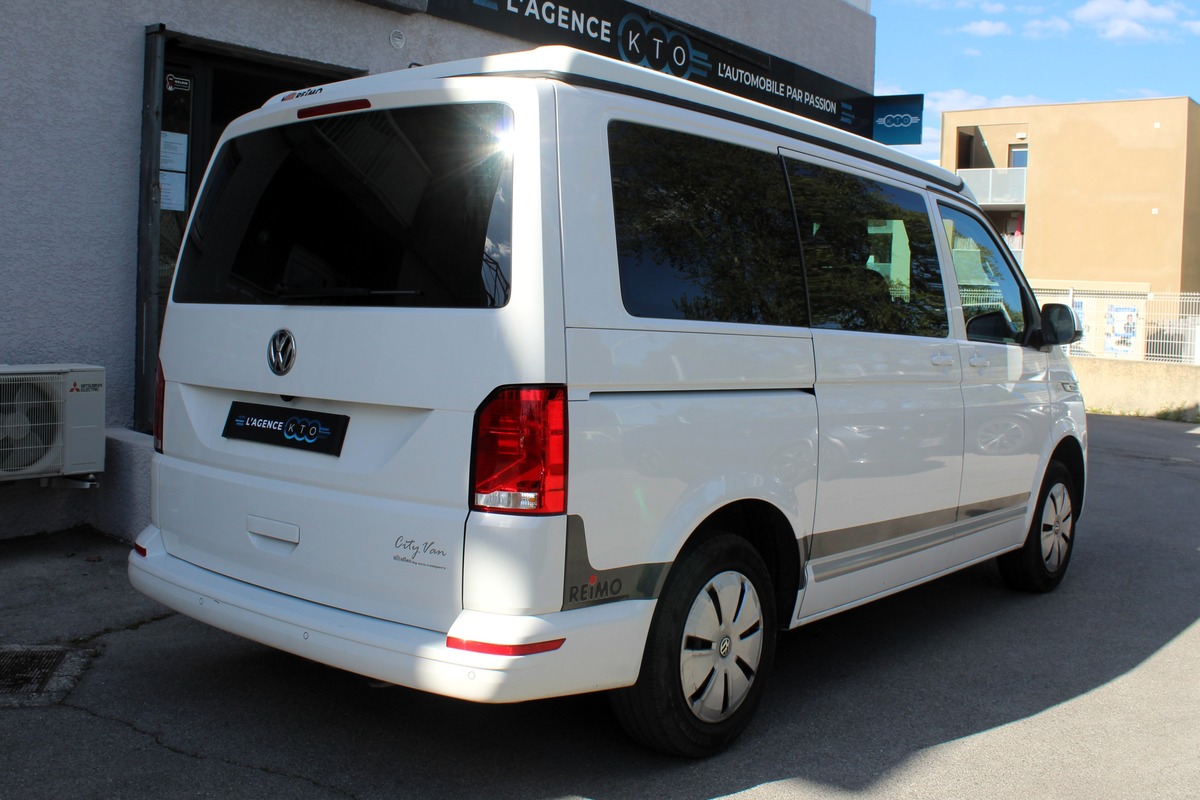 Volkswagen Transporter T6.1 TDi 150 ch DSG 7 AMENAGEMENT REIMO CITY VAN + CAMERA - CARPLAY - SOLAIRE