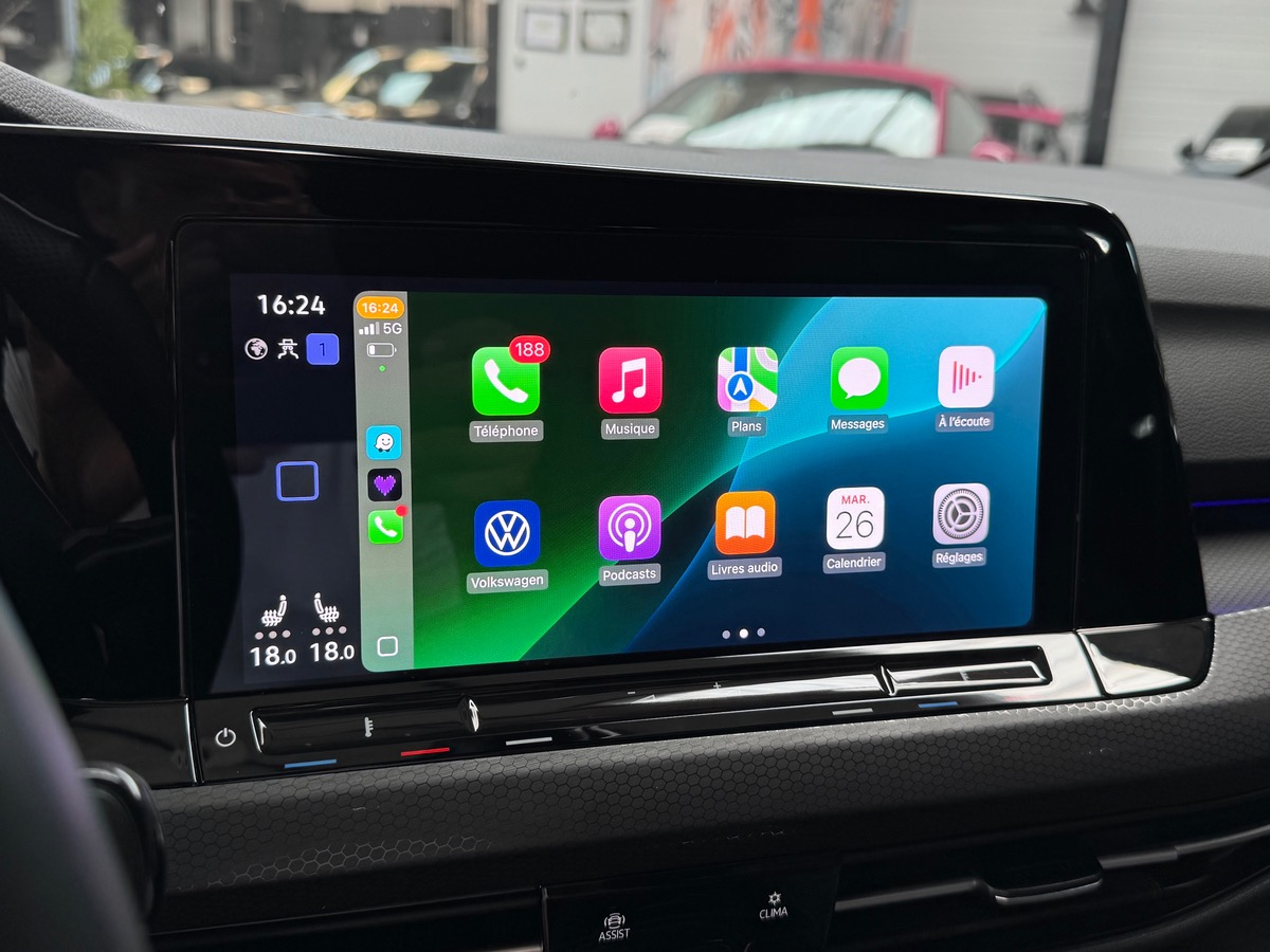 Volkswagen GOLF 8 GTD 2.0 TDI SCR 200CV DSG7 TO/CARPLAY/ATTELAGE FR