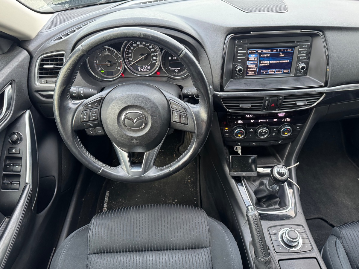 Mazda 6 150 ch | Elegance | Historique d'entretiens | GPS | Jantes Alu | Régulateur de vitesse