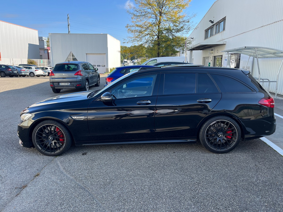 Mercedes-Benz Classe C 63 S 510ch V8 BI-TURBO, SUIVI COMPLET MERCEDES, ORIGINE FRANCE, PACK CARBONE