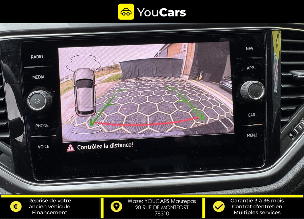 Volkswagen T-Roc 1.5 TSI 16V GPF BMT DSG7 150 cv R LINE / BOITE AUTO / CAMERA DE RECUL / CARPLAY