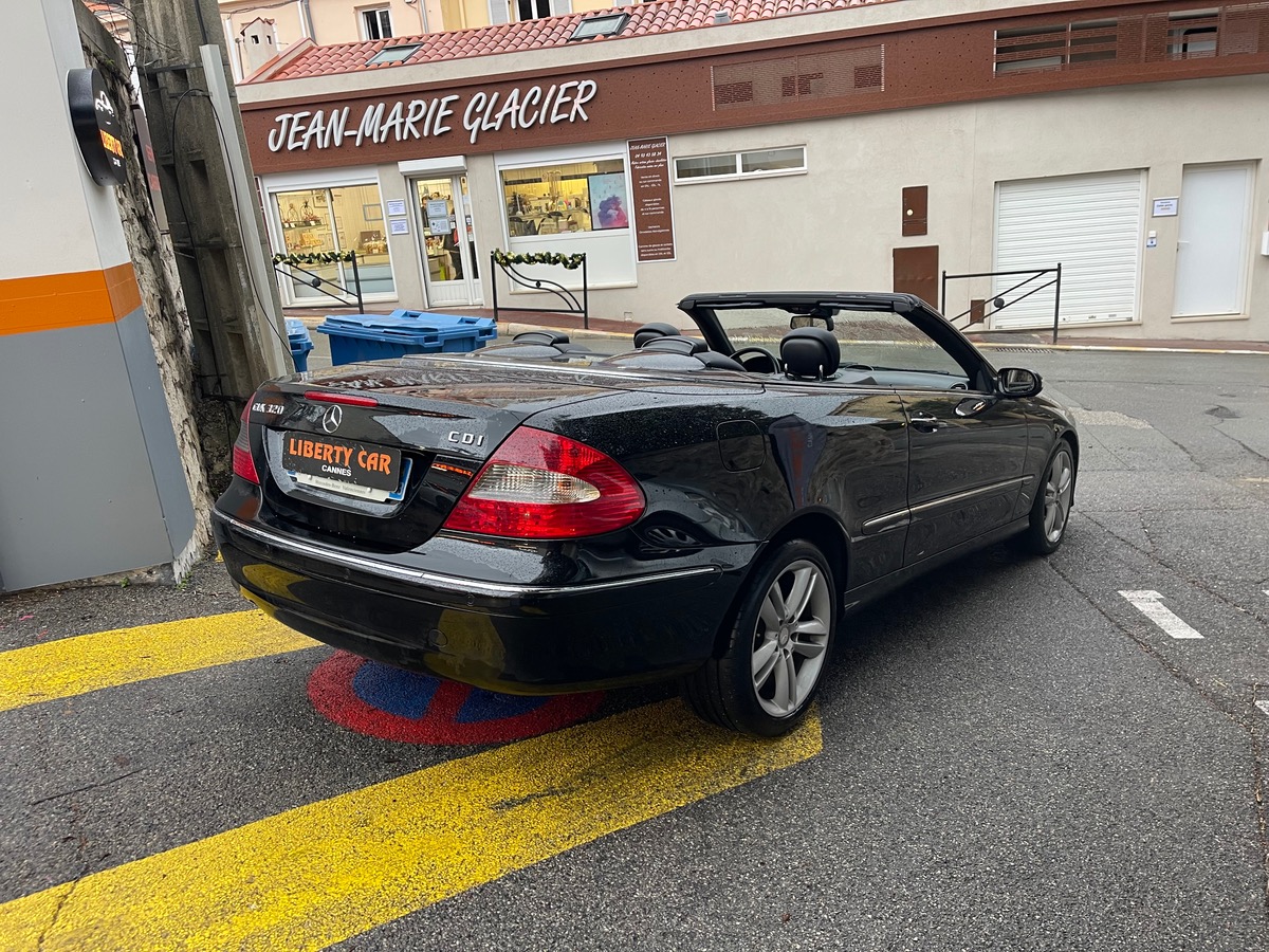 Mercedes Benz CLK Cabriolet 320 CDI 3.0 V6 224 CV / Avant Garde / Intérieur Cuir / GPS / Radar