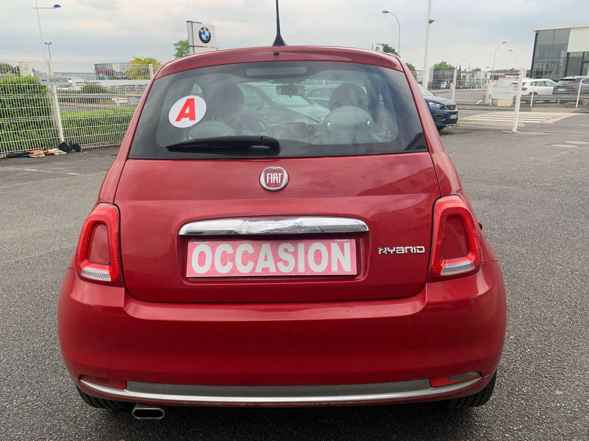 Fiat 500 70 ch | Hybrid | Toit vitré | Régulateur de vitesse | Climatisation