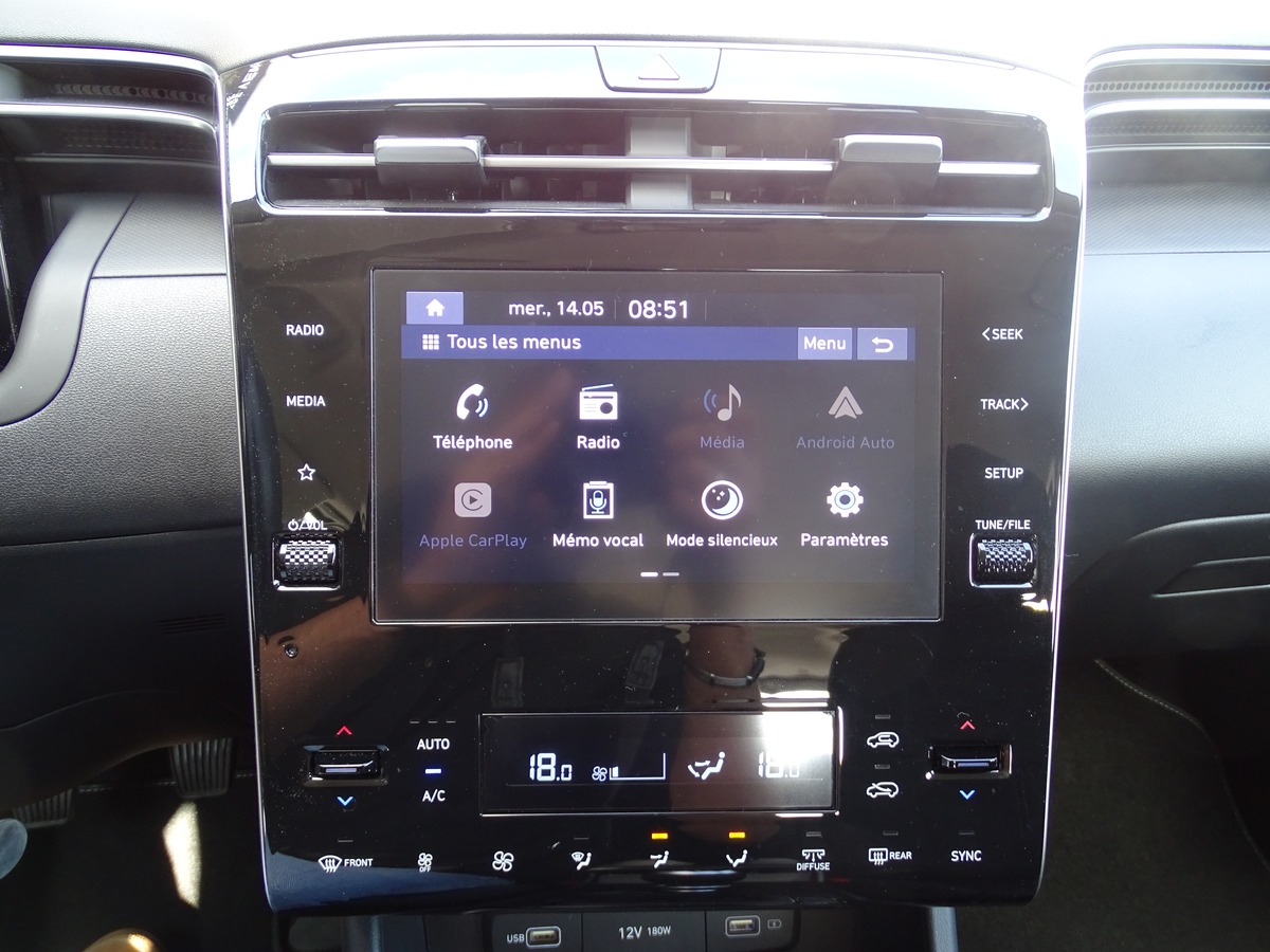 Hyundai Tucson 1.6 T-GDI 150 ch hybride INTUITIVE CARPLAY 1er main garantie constructeur