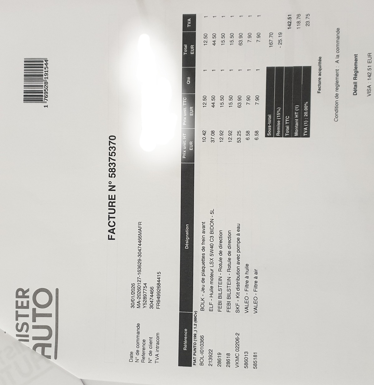 Fiat Punto 1.2 POP 69CV