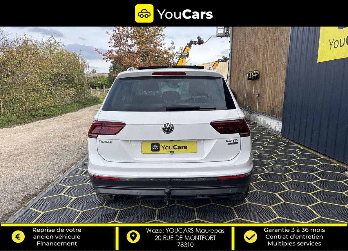 Volkswagen Tiguan 2.0 TDi  CARAT 4Motion DSG7 150 cv Boîte auto ENTRETIEN VOLKSWAGEN TOIT OUVRANT