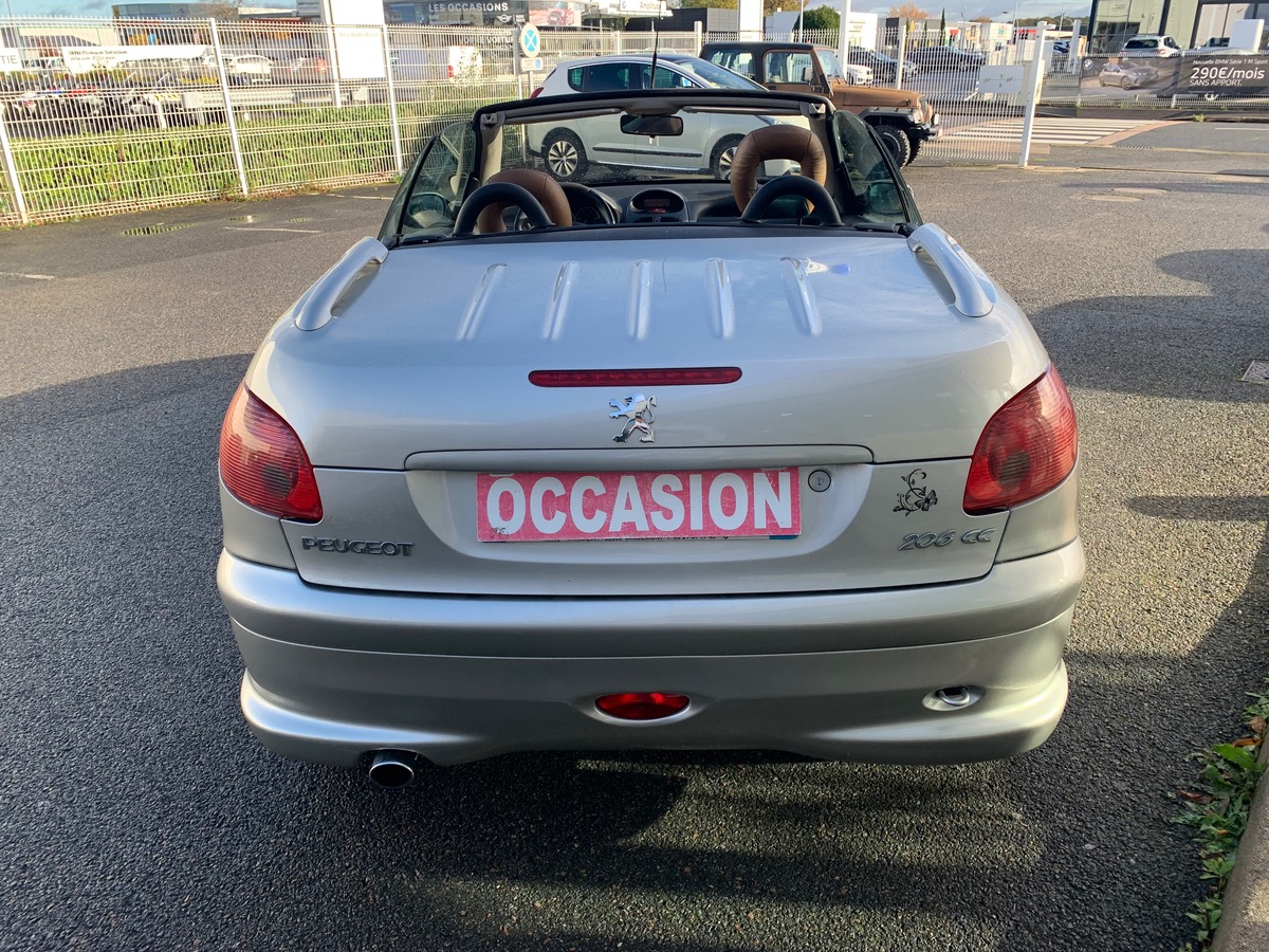 Peugeot 206 CC 136 ch | Rolland Garros | Sellerie cuir | Climatisation automatique | Jantes Alu