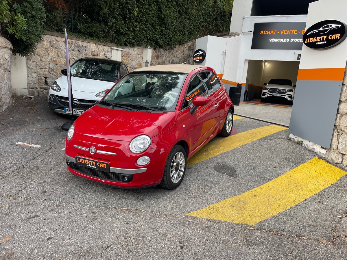 Fiat 500C Cabriolet 1.2 69 CV / 1er Main / KM Réel / Finition Lounge / Clim