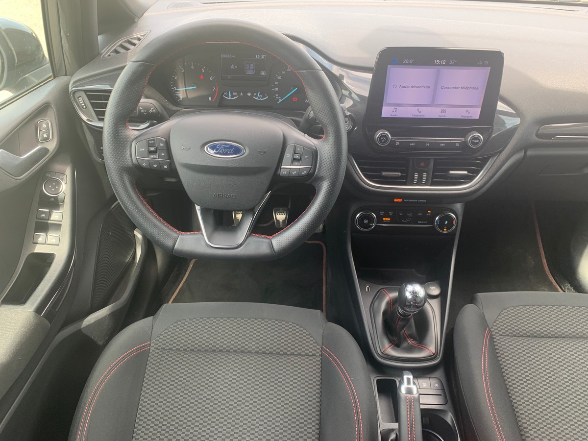 Ford Fiesta ST LINE | 125 chevaux | Contrat Ford Protect (70000 kms et/ou 30/10/2027)