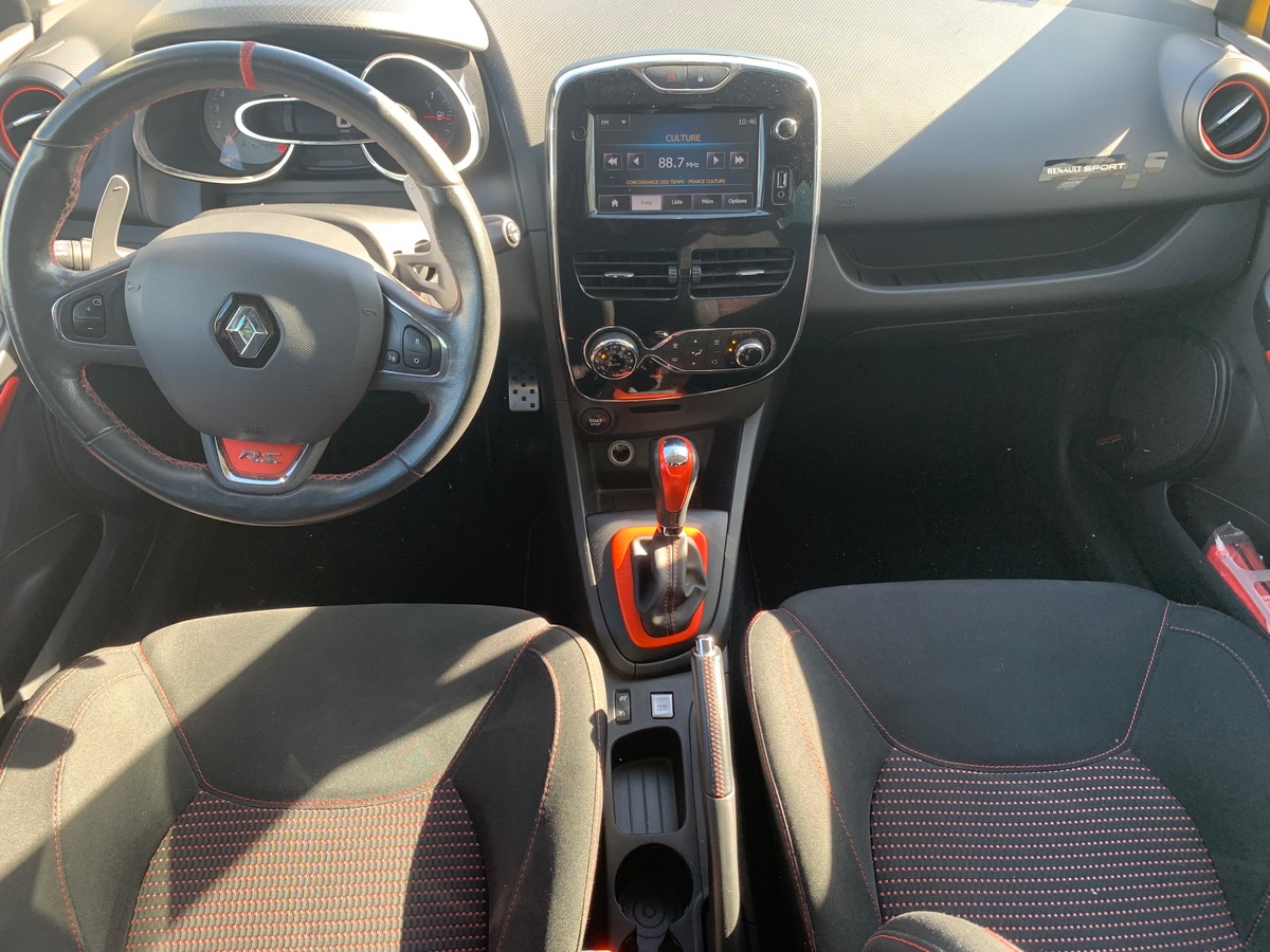 RENAULT Clio IV 200 ch | RS | Jaune Sirius | Révision complète en 03/2025 | Palettes au volant