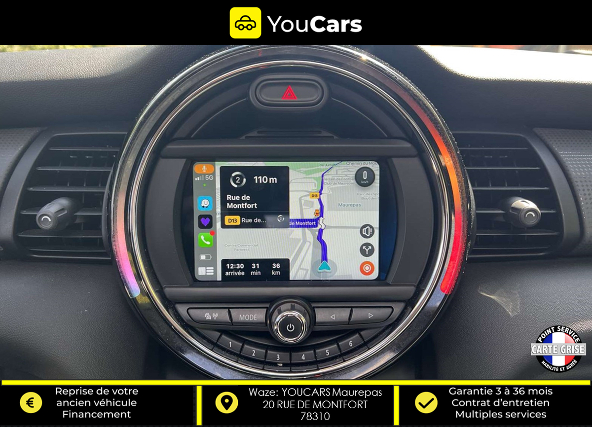 Mini Mini 3 Portes Cooper HEDDON STREET 1.5 i 136 cv - ENTRETIN COMPLET - TOIT OUVRANT - CARPLAY