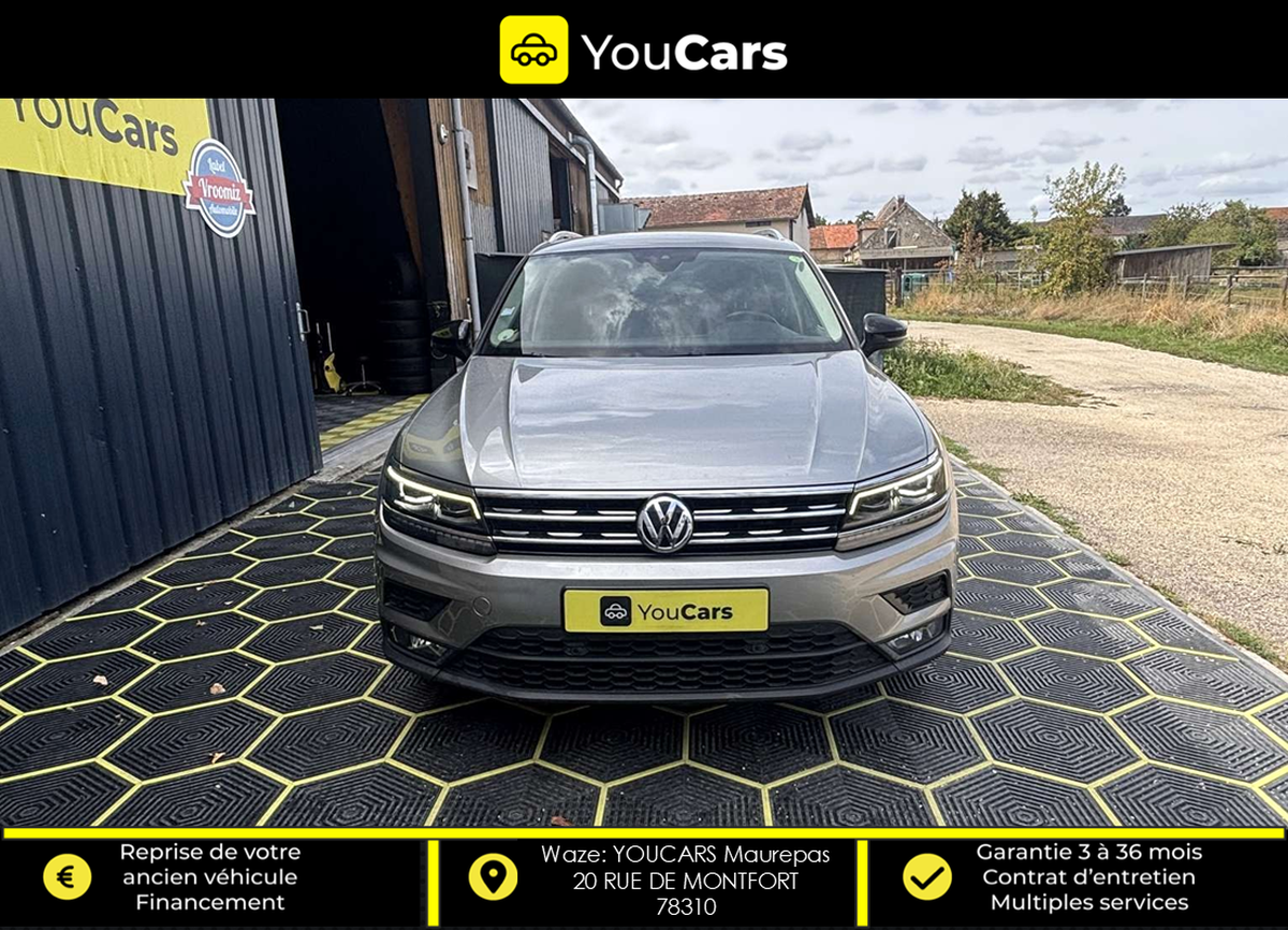 Volkswagen Tiguan 2.0 TDi DSG7 IQ DRIVE 150 cv Boîte auto ENTRETIEN VOLKSWAGEN CAMERA DE RECUL