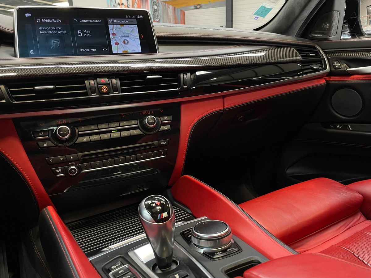 Bmw X6 M 4.4L V8 XDRIVE 575CV - CARPLAY/TOIT OUVRANT/SIEGES CHAUFFANTS - ENTRETIENS CONSTRUCTEUR