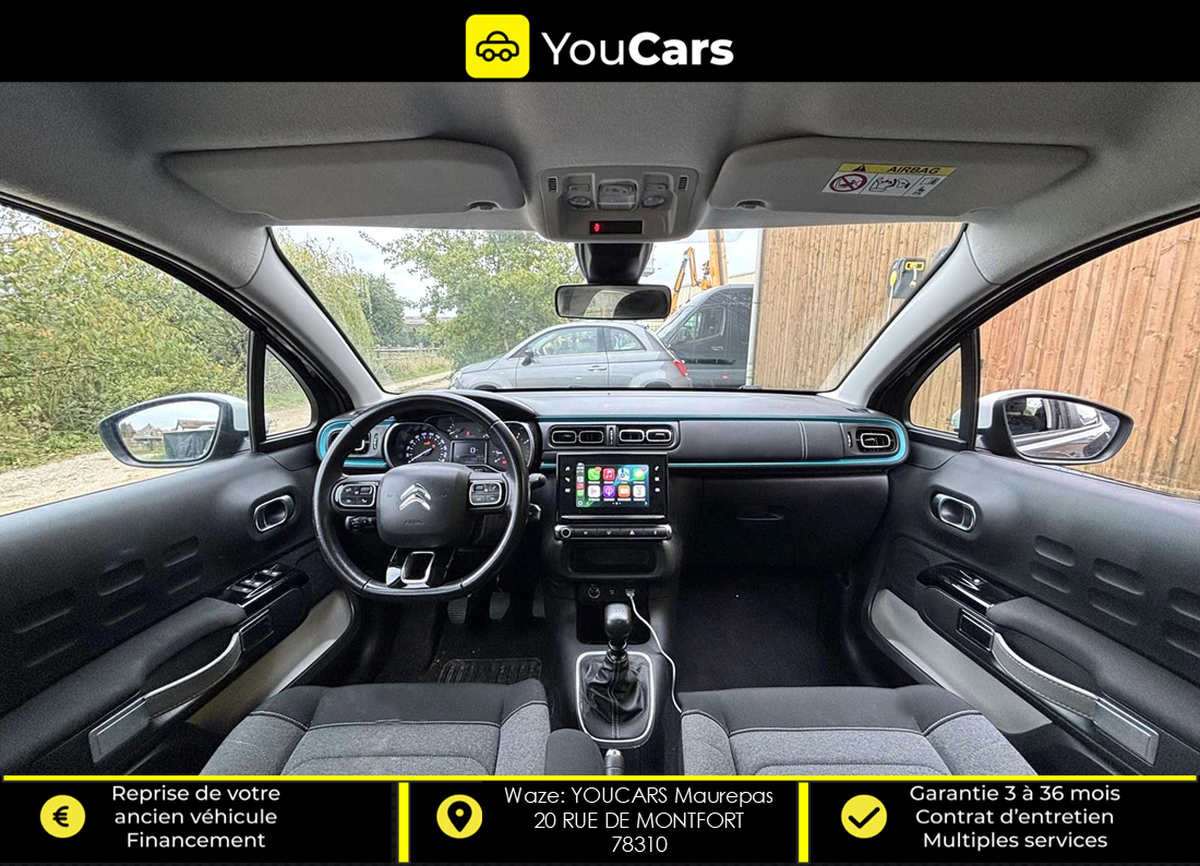 Citroën C3 Phase 2 FEEL 1.5 BlueHDi BVM6 100 cv APPLE CARPLAY CAMERA DE RECUL REGULATEUR DE VITESSE