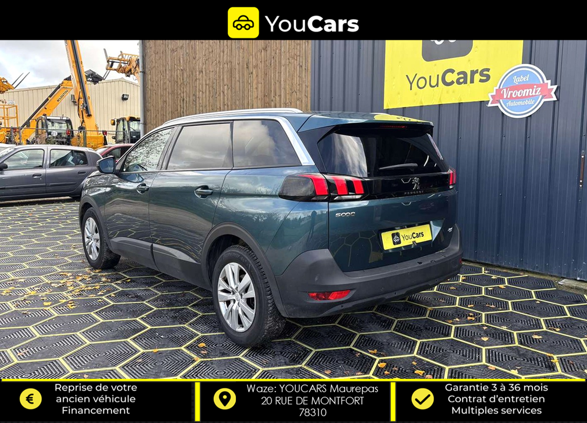Peugeot 5008 II 1.5 BlueHDi EAT8 130 cv Boîte auto RADAR DE RECUL AV/AR ENTRETIEN A JOUR 7 places