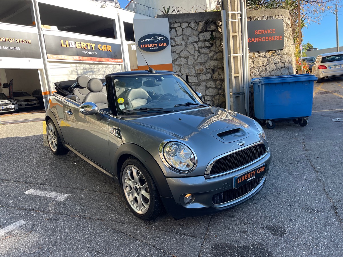 Mini Cabrio Cabriolet Cooper S 1.6 i 175 CV / KM Réel /Ecran GPS / CLIM / intérieur Cuir