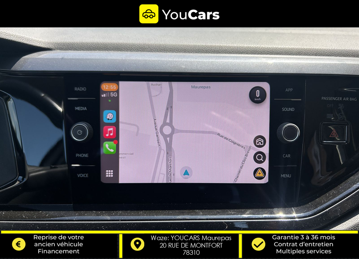 Volkswagen Polo VI  6 CONNECT 1.0 i 65 cv ENTRETIEN VOLKSWAGEN - CARPLAY - BLUETOOTH MUSIC