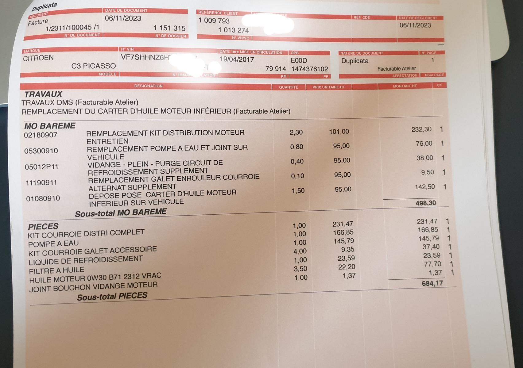 Citroën C3 Picasso 1.2 pure tech 110 BVM Exclusive 1ère main distribution OK
